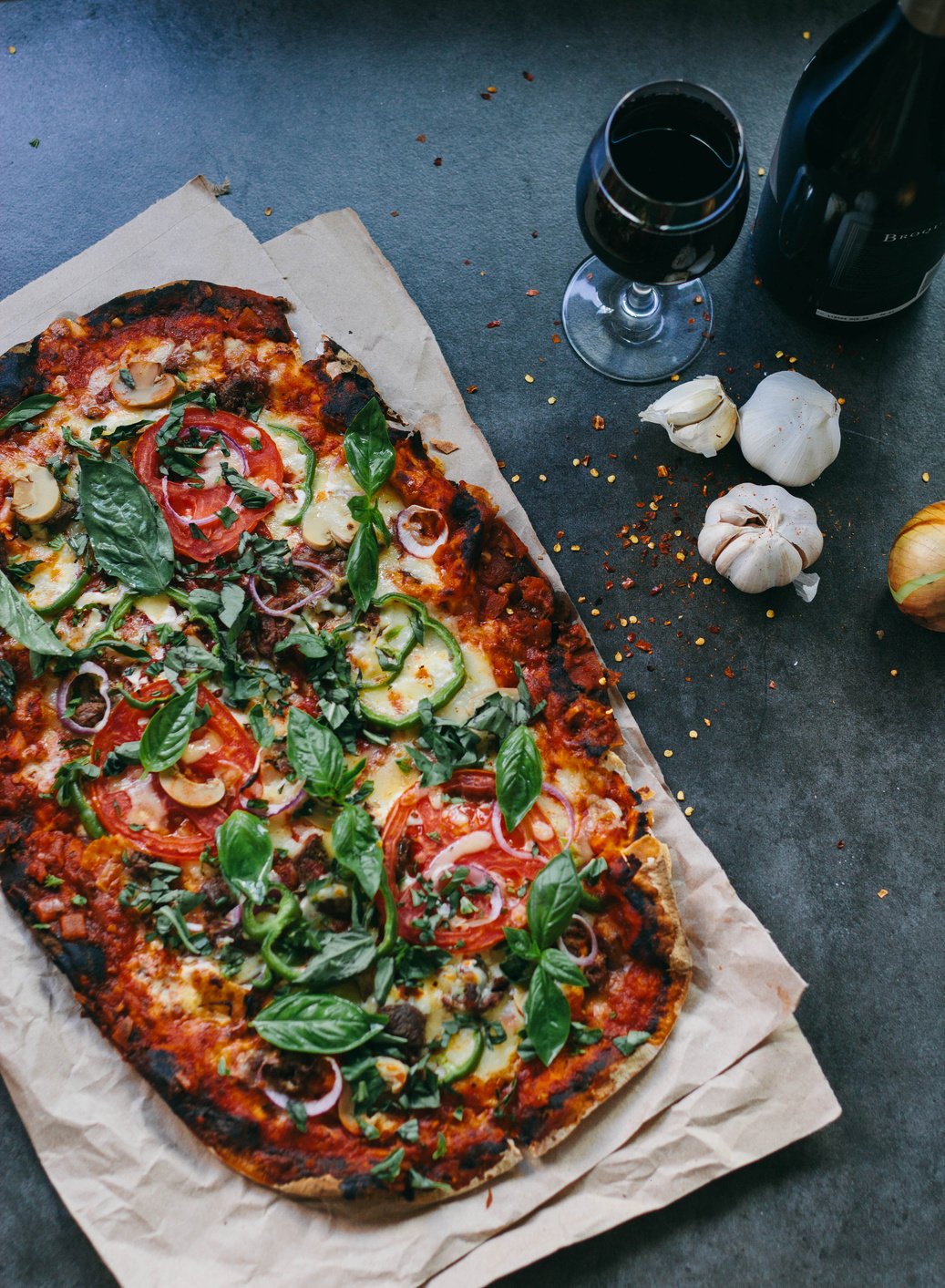 Served Pizza